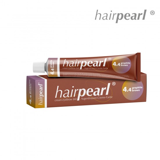 Hairpearl skropstu un uzacu krāsa 4.4 Graphite Brown grafīta brūna 20ml