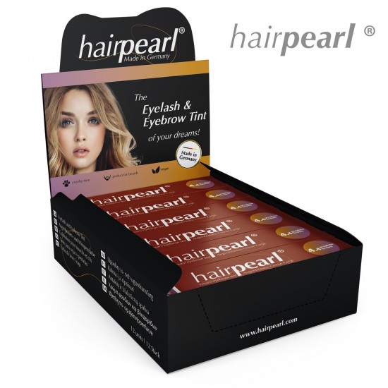 Hairpearl skropstu un uzacu krāsa 4.4 Graphite Brown grafīta brūna 20ml