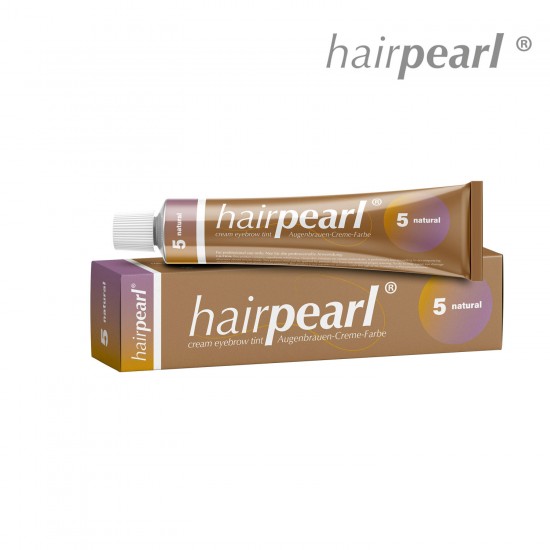 Hairpearl skropstu un uzacu krāsa 5 Natural dabīgi brūna 20ml