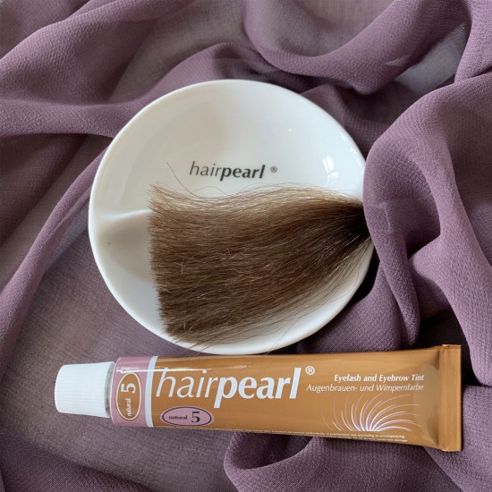 Hairpearl skropstu un uzacu krāsa 5 Natural dabīgi brūna 20ml