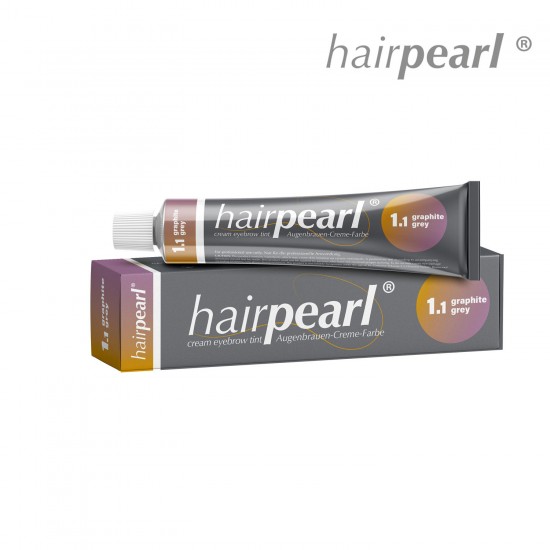 Hairpearl skropstu un uzacu krāsa 1.1 Graphite Grey grafīta pelēka 20ml