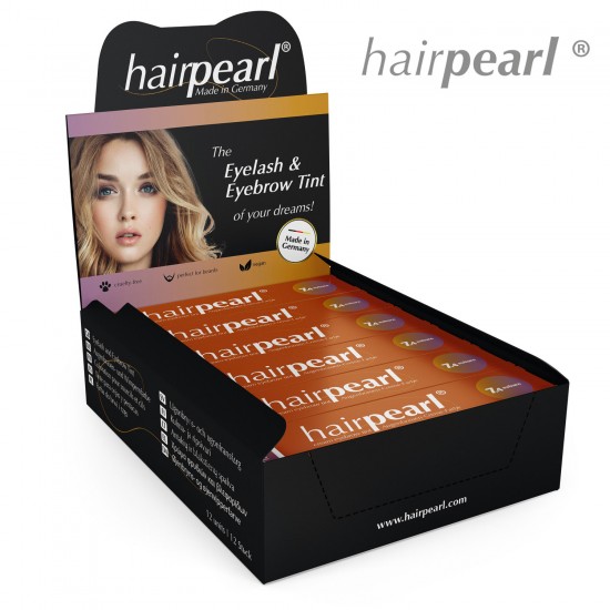 Hairpearl краска для ресниц и бровей 7.4 Aubum каштановый 20мл