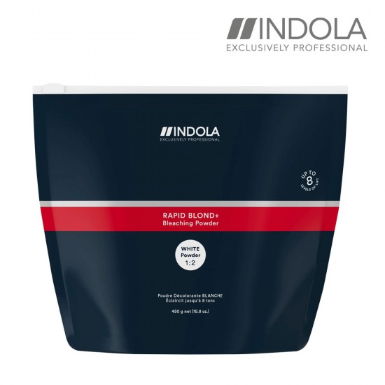 Indola White Rapid Blonde+ balts balinošs pulveris matiem 450g
