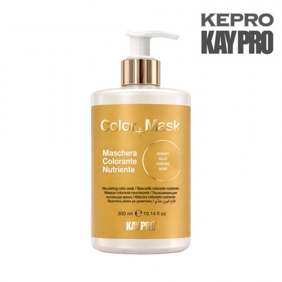Kepro Kaypro Color+Mask barojoša tonējoša matu maska Gold 300ml