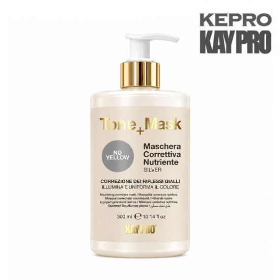 Kepro Kaypro Tone+Mask barojoša koriģējoša matu maska Silver 300ml