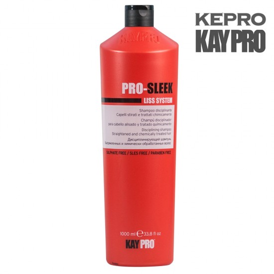 Kepro KayPro Liss System Pro-Sleek šampūns iztaisnotiem un ķīmiski apstradātiem matiem 1L