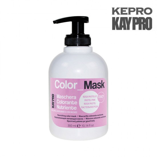 KayPro Color Mask Pastel Pink rozā pasteļkrāsa barojoša krāsa-maska 300ml