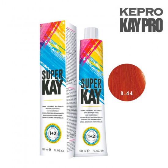 Kepro Super Kay matu krāsa gaiši intensīvi vara blonds 8.44 180ml