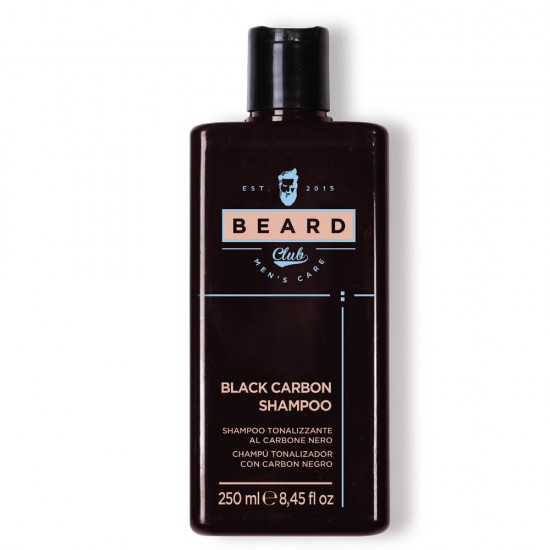 Beard Club Black Carbon Shampoo tonējošs šampūns ar melno ogli 250ml