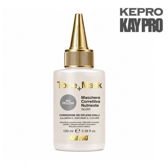 Kepro Kaypro Tone+Mask barojoša koriģējoša matu maska Silver 100ml