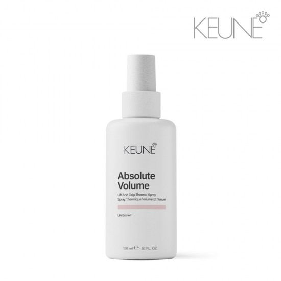 Keune Absolute Volume Lift and Grip Thermal Spray sprejs matu apjomam ar karstuma aizsardzību 150ml