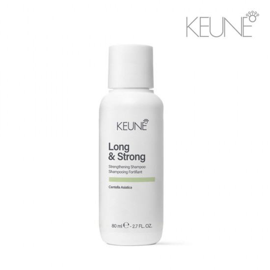 Keune Long and Strong Strenghtening Shampoo spēcinošs un matu augšanu veicinošs šampūns 80ml