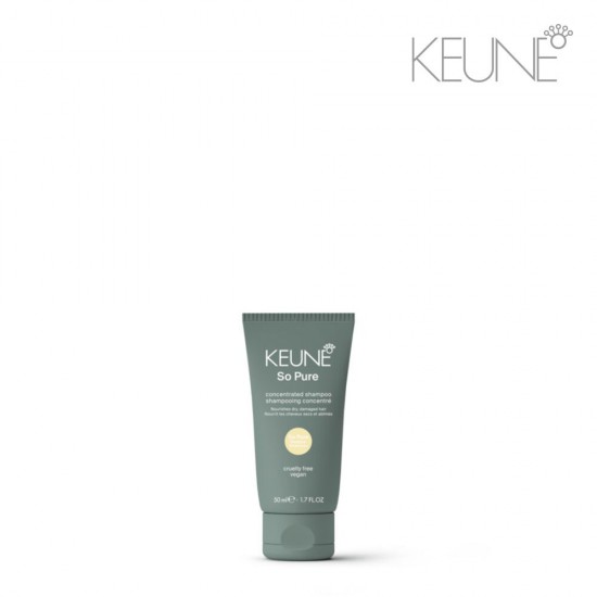 Keune So Pure Restore barojošs šampūns bez sulfātiem un silikoniem 50ml