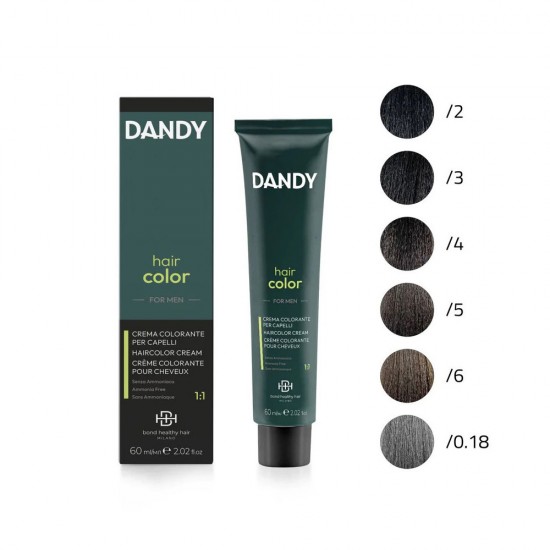 Dandy matu krēmkrāsa vīriešiem 3 tumši brūna 60ml