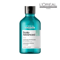 Loreal Serie Expert Scalp Advanced attīrošs šampūns taukainiem matiem 300ml Loreal Serie Expert Scalp Advanced attīrošs šampūns taukainiem matiem 300ml
