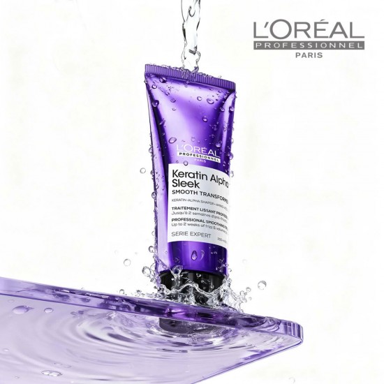 Loreal Serie Expert Keratine Alpha Sleek matu nogludinošā procedūra visiem matu tipiem 200ml
