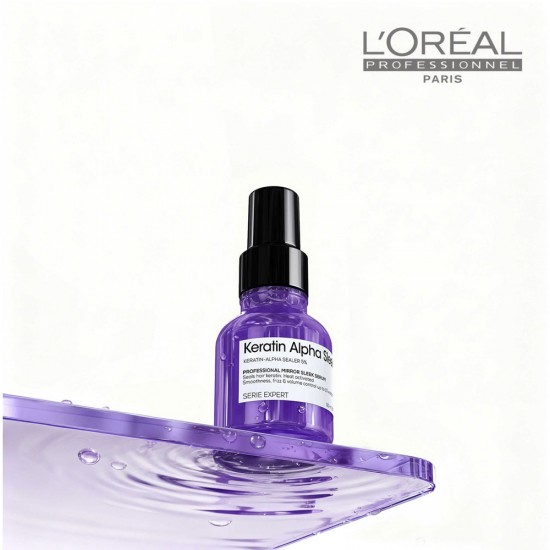 Loreal Serie Expert Keratine Alpha Mirror Sleek Serum serums ilgstošam matu gludumam 50ml