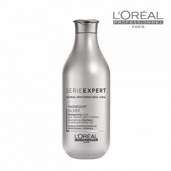 Loreal Serie Expert Silver šampūns sirmiem vai balinātiem matiem 300ml Loreal Serie Expert Silver šampūns sirmiem vai balinātiem matiem 300ml