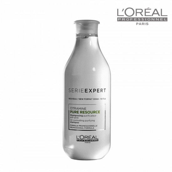 Loreal Serie Expert Pure Resource attīrošs šampūns taukainiem matiem 300ml Loreal Serie Expert Pure Resource attīrošs šampūns taukainiem matiem 300ml