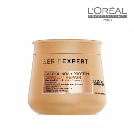 Loreal Serie Expert Absolut Repair Gold maska bojātiem matiem 250ml Loreal Serie Expert Absolut Repair Gold maska bojātiem matiem 250ml