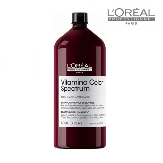 Loreal Serie Expert Vitamino Color Spectrum īpaši saudzējošs šampūns krāsotiem matiem 1500ml