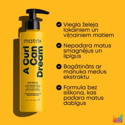 Matrix A Curl Can Dream želeja viļņainiem un cirtainiem matiem 250ml Matrix A Curl Can Dream želeja viļņainiem un cirtainiem matiem 250ml