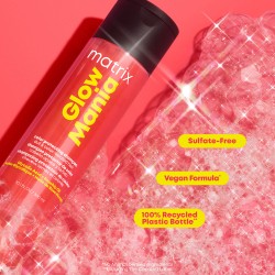 Matrix Glow Mania šampūns krāsotiem matiem ar glikolskābi 300ml Matrix Glow Mania šampūns krāsotiem matiem ar glikolskābi 300ml
