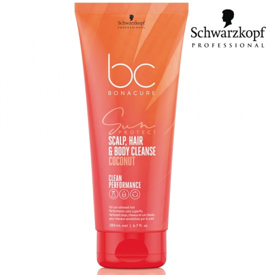 Schwarzkopf Pro BC CP Sun Protect šampūns matiem un ķermenim 200ml Schwarzkopf Pro BC CP Sun Protect šampūns matiem un ķermenim 200ml