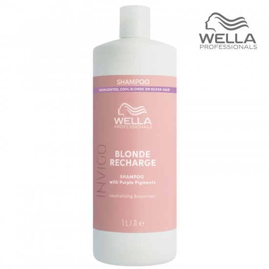 Wella Invigo Blonde Recharge Šampūns 1000ml