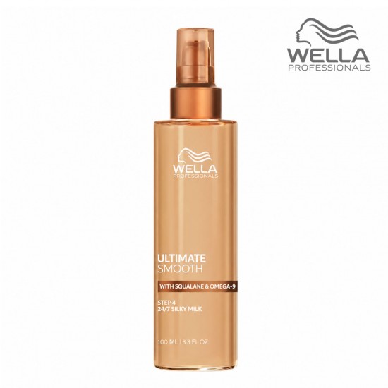 Wella Ultimate Smooth Silky Milk nogludinošs neizskalojams pieniņš ar karstuma aizsardzību 100ml