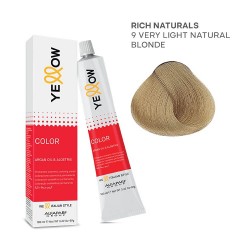 Yellow Color permanentā matu krēmkrāsa 100ml Nr.9 Yellow Color permanentā matu krēmkrāsa 100ml Nr.9