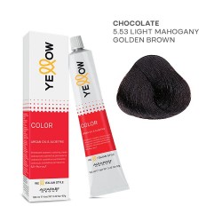 Yellow Color permanentā matu krēmkrāsa 100ml Nr.5.53 Yellow Color permanentā matu krēmkrāsa 100ml Nr.5.53