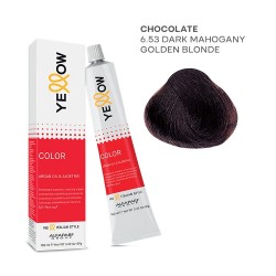 Yellow Color permanentā matu krēmkrāsa 100ml Nr.6.53 Yellow Color permanentā matu krēmkrāsa 100ml Nr.6.53