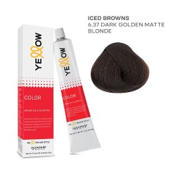 Yellow Color permanentā matu krēmkrāsa 100ml Nr.6.37 Yellow Color permanentā matu krēmkrāsa 100ml Nr.6.37