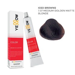 Yellow Color permanentā matu krēmkrāsa 100ml Nr.7.37 Yellow Color permanentā matu krēmkrāsa 100ml Nr.7.37