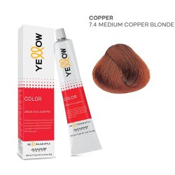 Yellow Color permanentā matu krēmkrāsa 100ml Nr.7.4 Yellow Color permanentā matu krēmkrāsa 100ml Nr.7.4