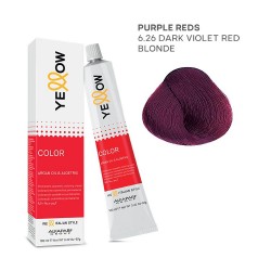 Yellow Color permanentā matu krēmkrāsa 100ml Nr.6.26 Yellow Color permanentā matu krēmkrāsa 100ml Nr.6.26