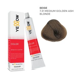 Yellow Color permanentā matu krēmkrāsa 100ml Nr.7.31 Yellow Color permanentā matu krēmkrāsa 100ml Nr.7.31