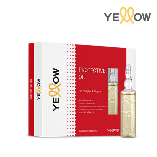 Yellow Color Protective aizsargājoša eļļa matu krāsošanai vai balināšanai 6x13ml
