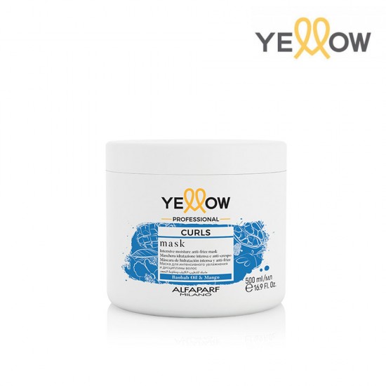 Yellow Curls mitrinoša maska lokainiem un cirtainiem matiem 500ml