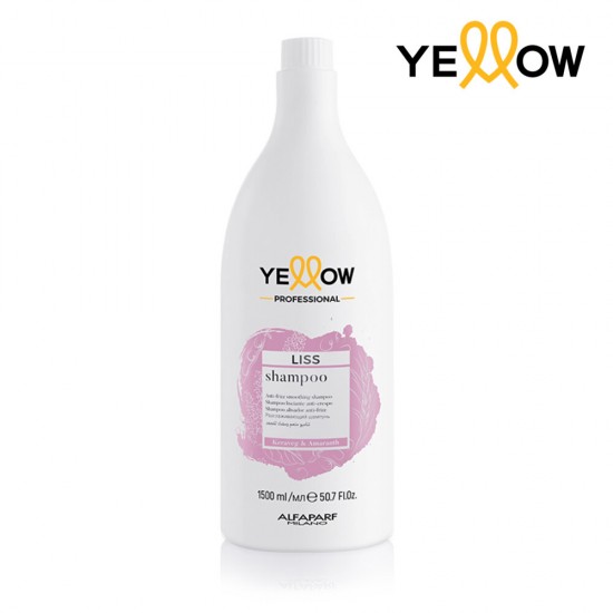 Yellow Liss šampūns ar keratīnu anti-frizz efektam un matu gludumam 1500ml