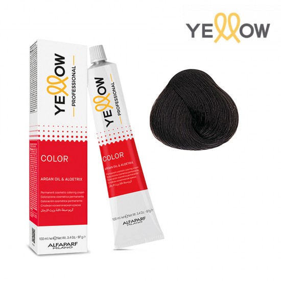 Yellow Color permanentā matu krēmkrāsa 100ml Nr.4.1