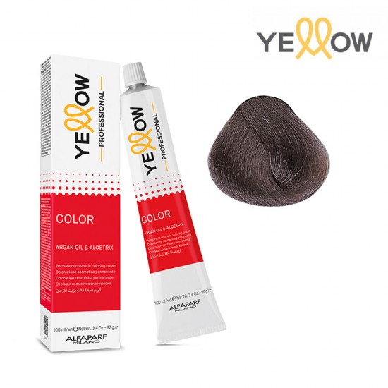 Yellow Color permanentā matu krēmkrāsa 100ml Nr.7.21