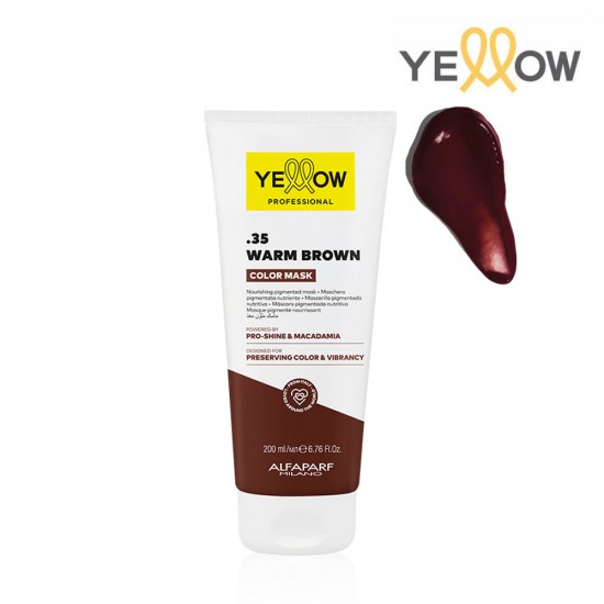 Yellow Color Mask .35 Warm Brown tonējošā maska silti brūns 200ml