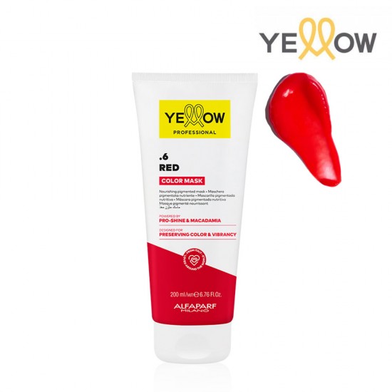 Yellow Color Mask .6 Red tonējošā maska sarkans 200ml