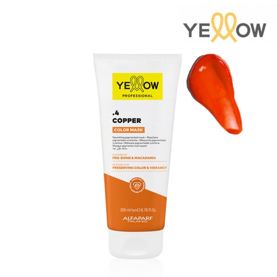 Yellow Color Mask .4 Copper tonējošā maska ruds 200ml