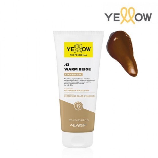 Yellow Color Mask .13 Warm Beige tonējošā maska silti bēšīgs 200ml