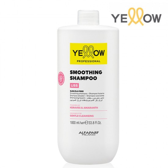 Yellow Liss nogludinošs šampūns ar anti-frizz efektu 1000ml Yellow Liss nogludinošs šampūns ar anti-frizz efektu 1000ml