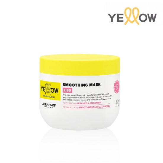 Yellow Liss nogludinoša maska ar anti-frizz efektu 300ml Yellow Liss nogludinoša maska ar anti-frizz efektu 300ml