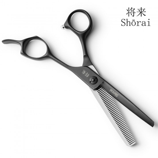 Shorai BC Matt Black matēti melns frizieru šķēru komplekts